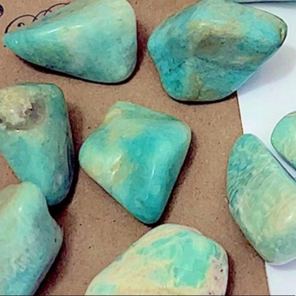 Amazonite Tumbles, Med & Large- grab ALL your favorites! - Picture 2 of 11